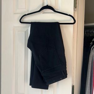 loft black curvy skinny jeans